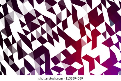 Dark Purple vector blurry triangle pattern. Glitter abstract illustration with an elegant design. The template can be used as a background for cell phones.