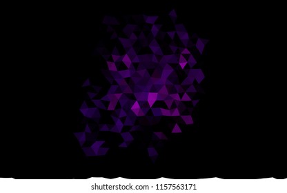 Dark Purple vector blurry triangle template. A completely new color illustration in a vague style. A new texture for your design.