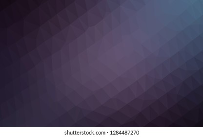 Dark Purple vector blurry triangle pattern. A completely new color illustration in a vague style. Template for your brand book.