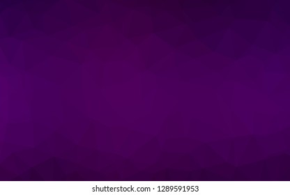 Dark Purple vector blurry triangle template. Brand new colorful illustration in with gradient. Template for your brand book.