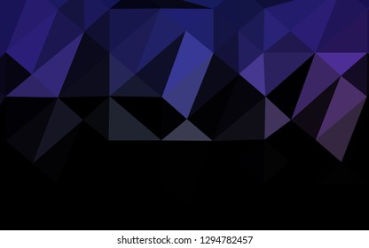 Dark Purple vector blurry triangle template. A sample with polygonal shapes. Brand new design for your business.