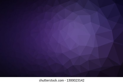 Dark Purple vector blurry triangle texture. Colorful illustration in Origami style with gradient.  Template for a cell phone background.