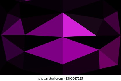 Dark Purple vector blurry triangle template. Brand new colorful illustration in with gradient. Completely new design for your business.