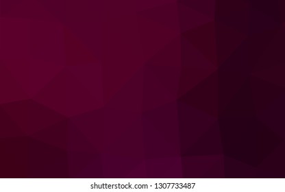 Dark Purple vector blurry triangle pattern. A vague abstract illustration with gradient. Triangular pattern for your business design.