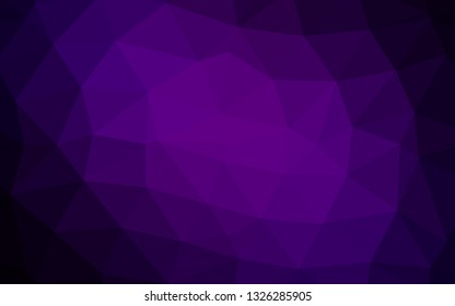 Dark Purple vector blurry triangle texture. Modern geometrical abstract illustration with gradient. Polygonal design for your web site.