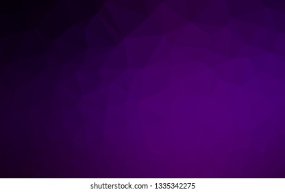 Dark Purple vector blurry triangle texture. Shining colored illustration in a Brand new style. Completely new template for your business design.