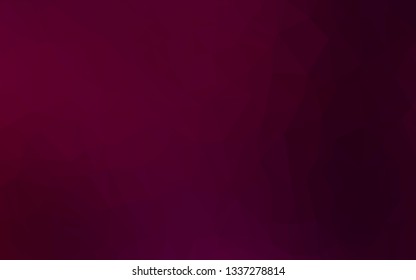 Dark Purple vector blurry triangle pattern. Colorful illustration in abstract style with gradient. Template for your brand book.