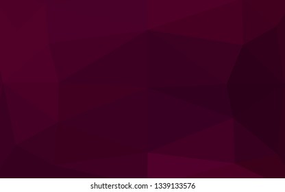 Dark Purple vector blurry triangle texture. A completely new color illustration in a vague style. Polygonal design for your web site.