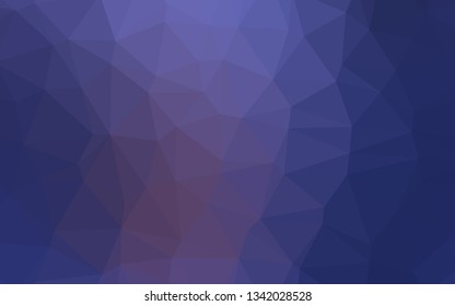 Dark Purple vector blurry triangle template. Shining illustration, which consist of triangles. New texture for your design.
