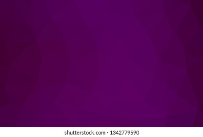 Dark Purple vector blurry triangle texture. An elegant bright illustration with gradient. Polygonal design for your web site.