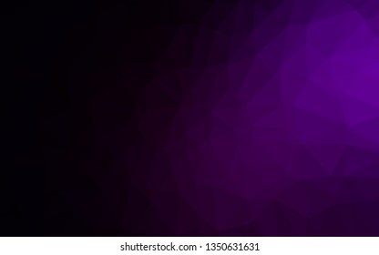 Dark Purple vector blurry triangle texture. Shining illustration, which consist of triangles. Polygonal design for your web site.