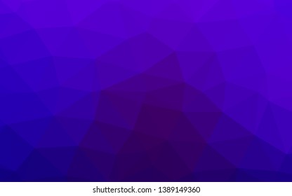 Dark Purple vector blurry triangle texture. Glitter abstract illustration with an elegant design. Completely new template for your business design.