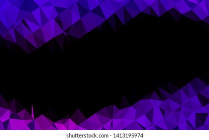 Dark Purple vector blurry triangle pattern. Colorful illustration in abstract style with gradient. Elegant pattern for a brand book.