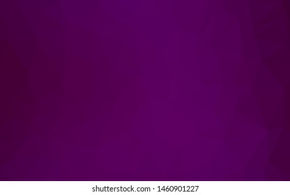 Dark Purple vector blurry triangle template. A vague abstract illustration with gradient. Template for your brand book.