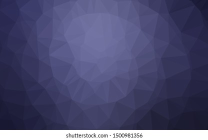 Dark Purple vector blurry triangle template. A sample with polygonal shapes. Polygonal design for your web site.
