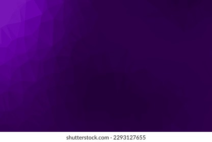 Patrón triángulo borroso del vector púrpura oscuro. Una elegante ilustración brillante con gradiente. Patrón elegante para un libro de marca.