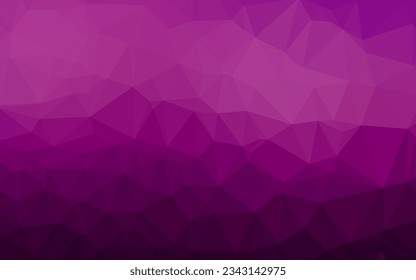 Dark Purple vector blurry triangle template. Glitter abstract illustration with an elegant design. Elegant pattern for a brand book.