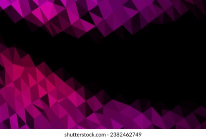 Dark Purple vector blurry triangle template. Geometric illustration in Origami style with gradient. Elegant pattern for a brand book.