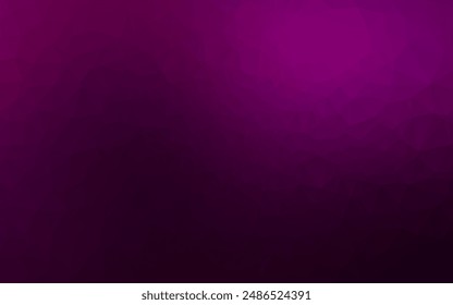 Vector púrpura oscuro patrón de triángulo borroso. Ilustración abstracta geométrica moderna con gradiente. El mejor diseño triangular para tu negocio.