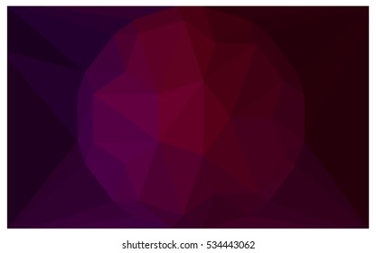 Dark Purple vector blurry triangle background design. Geometric background in Origami style with gradient. 