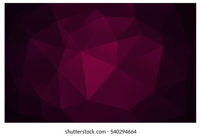 Dark Purple vector blurry triangle background design. Geometric background in Origami style with gradient. 