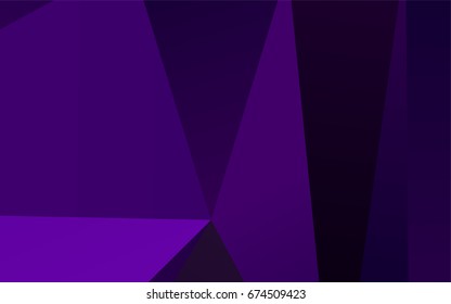 Dark Purple vector blurry triangle template. Brand-new colored illustration in blurry style with gradient. Brand-new style for your business design.