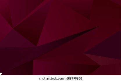 Dark Purple vector blurry triangle pattern. A sample with polygonal shapes. Brand-new design for your business.