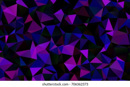 Dark Purple vector blurry triangle template. Brand-new colored illustration in blurry style with gradient. A completely new template for your business design.