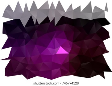 Dark Purple vector blurry triangle pattern. Glitter abstract illustration with an elegant design. Triangular pattern for your business design.