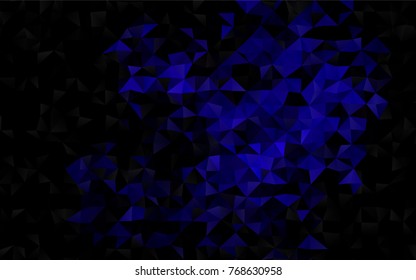 Dark Purple vector blurry triangle pattern. Creative illustration in halftone style with gradient. A new texture for your design.