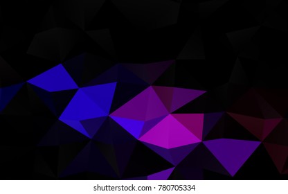 Dark Purple vector blurry triangle background. An elegant bright illustration with gradient. The polygonal design can be used for your web site.