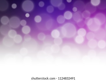 Dark Purple vector bokeh and colorful pattern. A vague abstract illustration with gradient. The elegant pattern for brand book.