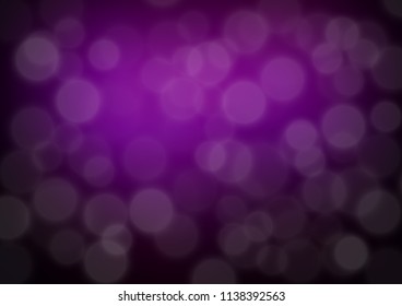 Dark Purple vector bokeh pattern. Colorful abstract illustration with gradient. The best blurred design for your business.