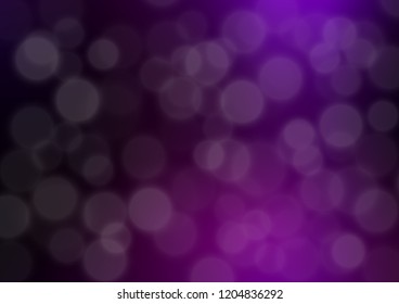Dark Purple vector bokeh template. Creative illustration in halftone style with gradient. The template for backgrounds of cell phones.