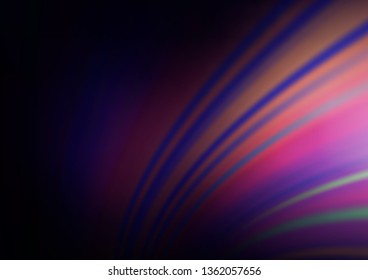Dark Purple vector bokeh template. A vague abstract illustration with gradient. Brand new style for your business design.