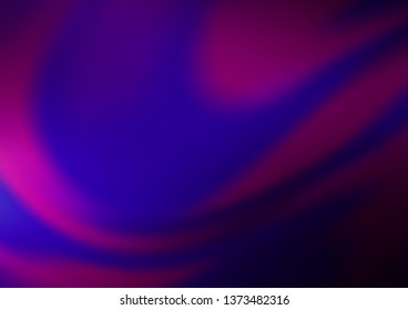 Dark Purple vector bokeh template. Colorful abstract illustration with gradient. The blurred design can be used for your web site.