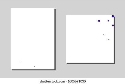 Dark Purple vector brochure for ui, ux design. Web interface on abstract background with colorful gradient. Beautiful design for cover of notepads.