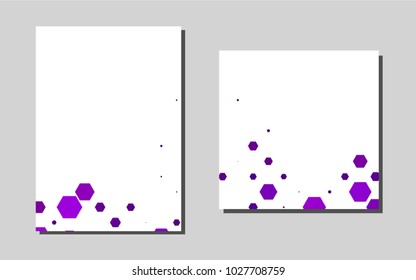 Dark Purple vector brochure for ui, ux design. Abstract booklet on colored background with gradient. Completely new template for your brand book.