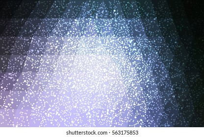 Dark Purple vector christmas polygon background. Low poly Illustration consisting of triangles with snowflakes. Texture, seamless background of New Year celebration.