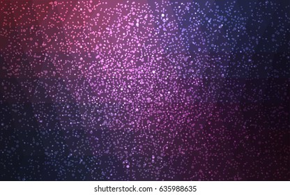 Dark Purple vector christmas polygon background. Low poly Illustration consisting of triangles with snowflakes. Texture background of New Year celebration.