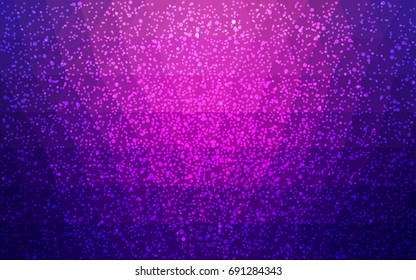 Dark Purple vector christmas postcard low polygon background. Illustration consisting of triangles. Abstract triangular polygonal origami or crystal design of New Year celebration.