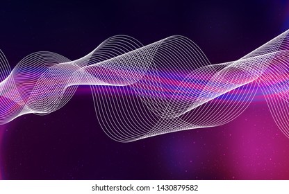Dark Purple vector colorful abstract background. Colorful abstract illustration with gradient. Smart design for your work.