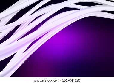 Dark Purple vector colorful blur backdrop. Glitter abstract illustration with gradient design. New way of your design.