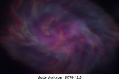 Dark Purple vector cover with astronomical stars. Shining illustration with sky stars on abstract template. Pattern for astronomy websites.