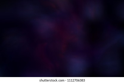 Dark Purple vector cover with astronomical stars. Modern abstract illustration with Big Dipper stars. Pattern for astronomy websites.