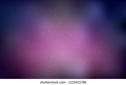 Dark Purple vector cover with astronomical stars. Modern abstract illustration with Big Dipper stars. Pattern for astrology websites.