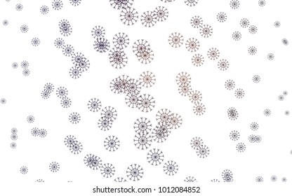 Dark Purple vector cover with beautiful snowflakes. Shining colored illustration with snow in christmas style. The pattern can be used for year new  websites.