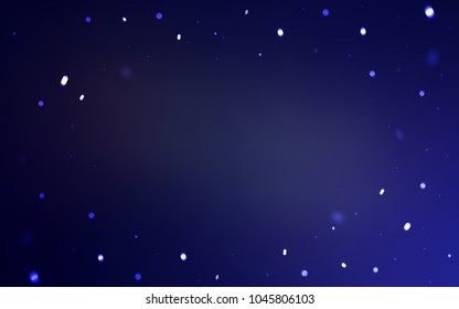 Dark Purple vector cover with beautiful snowflakes. Modern geometrical abstract illustration with crystals of ice. The pattern can be used for new year leaflets.