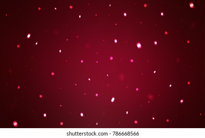 Dark Purple vector cover with beautiful snowflakes. Decorative shining illustration with snow on abstract template. The pattern can be used for new year ad, booklets.