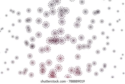 Dark Purple vector cover with beautiful snowflakes. Blurred decorative design in xmas style with snow. The pattern can be used for new year leaflets.